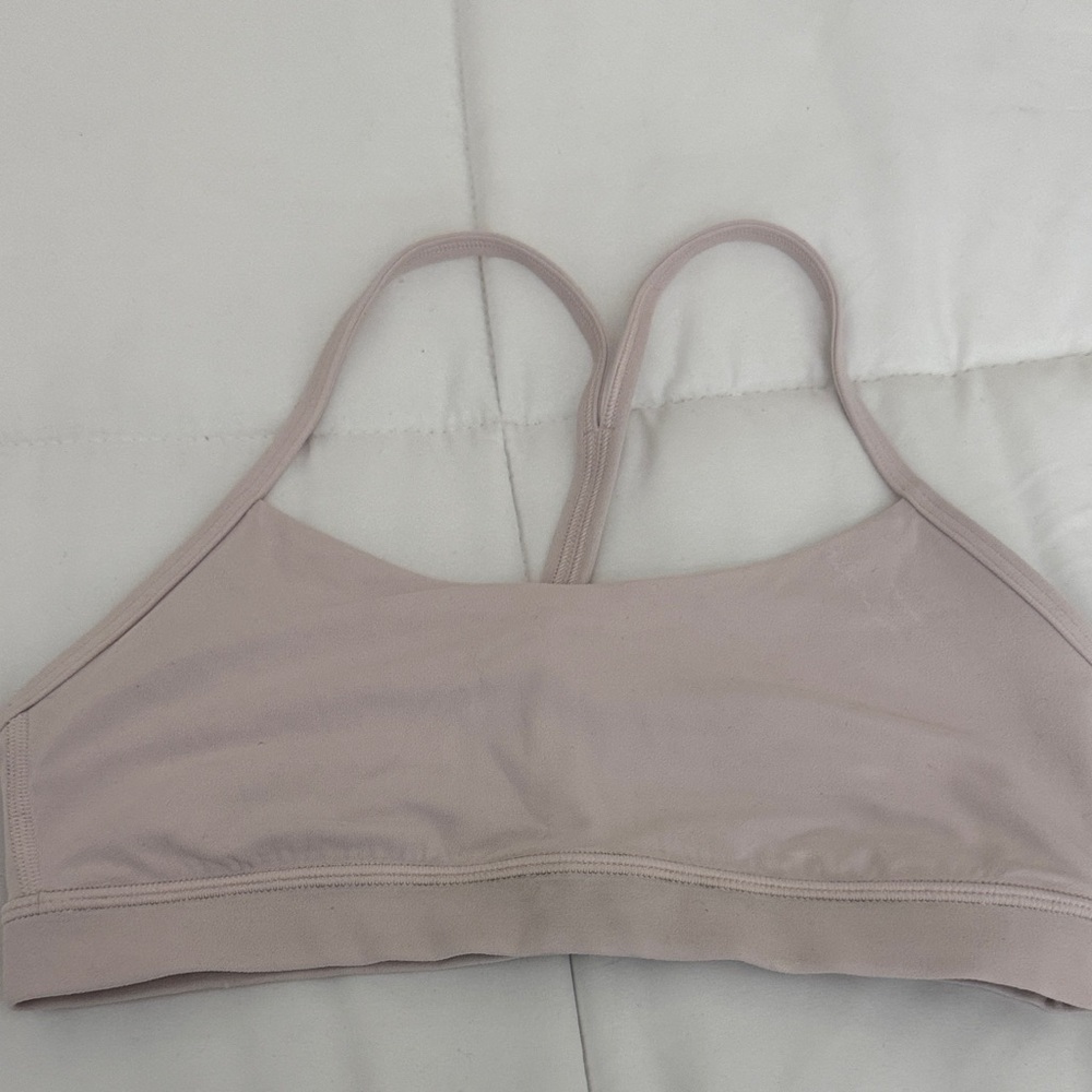 Women's Light Pink Sports Bra Flow Y